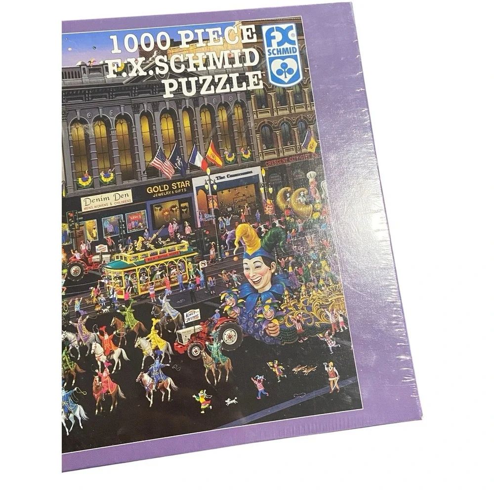 Sealed F.X. Schmid Mardi Gras Alexander Chen 1000 Pc Puzzle 20x27 2000